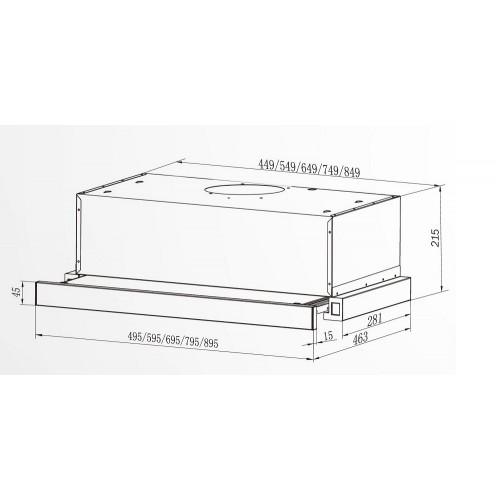 Вытяжка под шкаф DACH Stella 2 60 inox