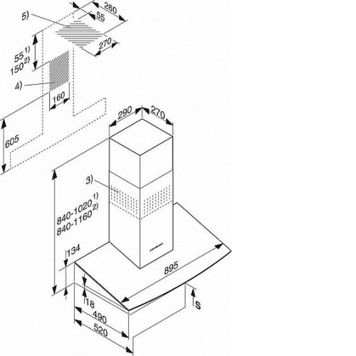 Вытяжка MIELE DA5996W сталь EDST