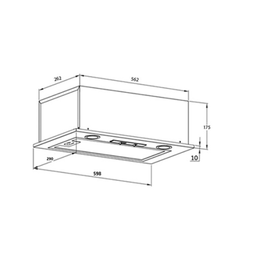 Встраиваемая вытяжка HOMSair Camelia 60 белый