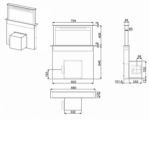 Вытяжка SMEG KDD90VXSE