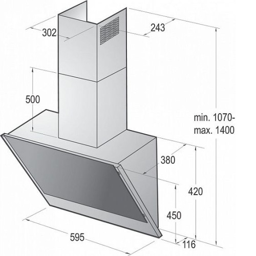 Вытяжка Gorenje GHV 63 B