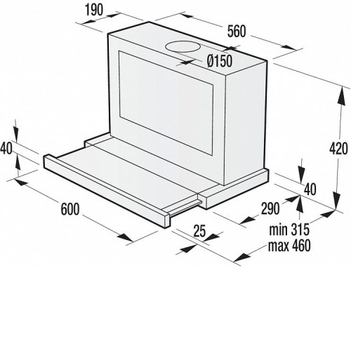 Вытяжка Gorenje BHP 643A5 BG