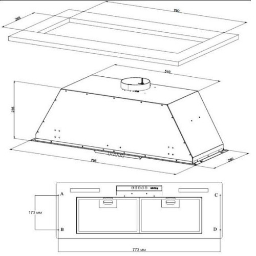 Вытяжка KORTING KHI 9931 N