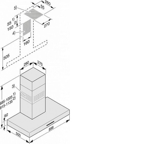 Вытяжка MIELE DA4298W сталь