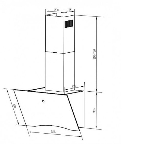 Вытяжка WEISSGAUFF Assy 60 TC BL