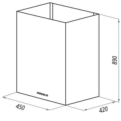 Вытяжка MAUNFELD bath plus 50 inox (45 см)