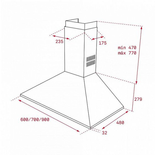 Вытяжка TEKA DBB 60 BLACK (40460402)