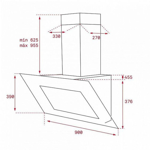 Вытяжка TEKA QUADRO DLV 985 B (40437200)