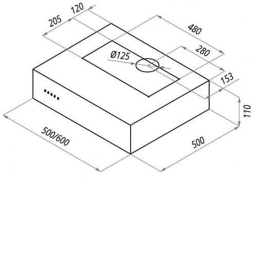 Вытяжка MAUNFELD BOX 60 нержавейка