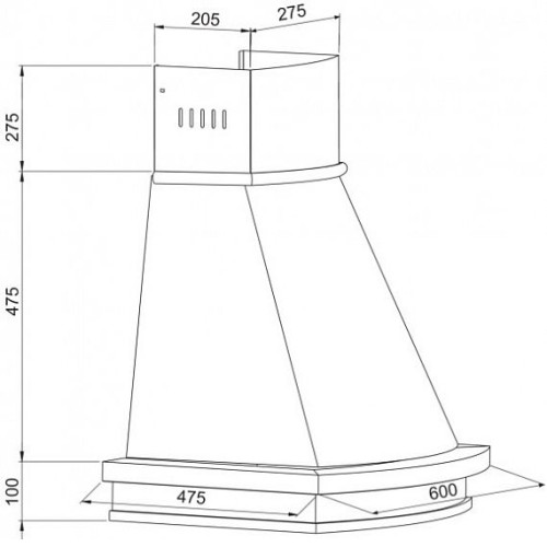 Вытяжка KORTING KHC 6730 RB