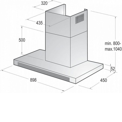 Вытяжка Gorenje GHT 93 X
