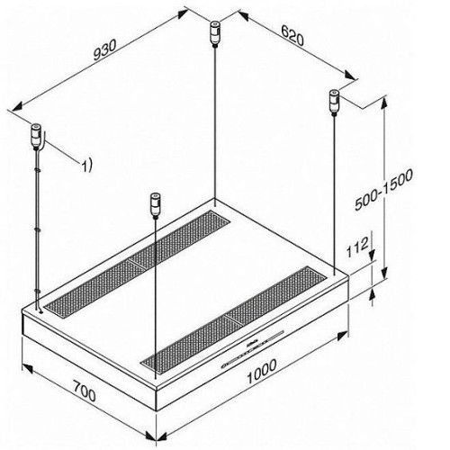Каминная вытяжка MIELE DA 6708 D OBSW