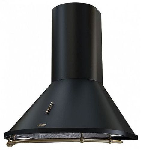 Вытяжка KRONASTEEL nikol 600 black/bronze push button