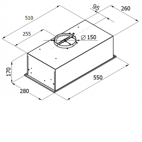 Вытяжка MONSHER INNA 55 B