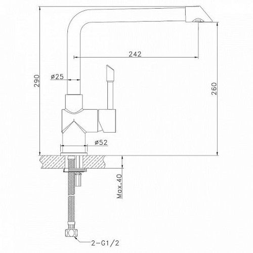 Смеситель LEMARK Expert LM5074S хром
