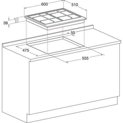 Встраиваемая газовая варочная панель Hotpoint-Ariston 9YPSN 645(AN) GH R/HA