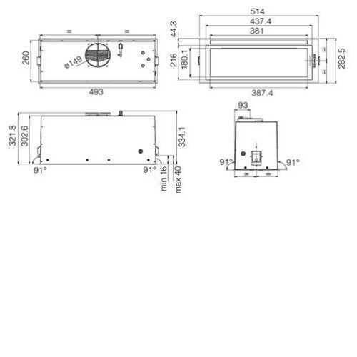 Вытяжка JET AIR PLANE LUX IX/A/52 (PRF0175760)