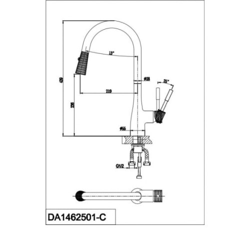 Смеситель D&K Rhein Schiller DA1462501C
