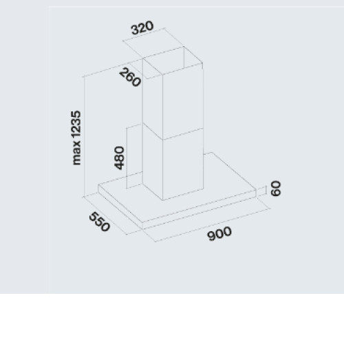 Вытяжка FALMEC PLANE ISOLA BLACK NRS 90 PLUS (CPLI90.E24P2#EUN490F)
