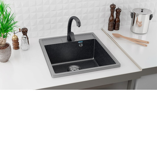 Кухонная мойка ULGRAN U-406-308 черный