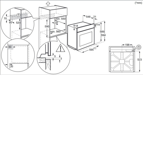 Духовой шкаф ELECTROLUX EOF3H70X