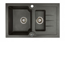 Кухонная мойка KUPPERSBERG modena 1,5b1d black metal.