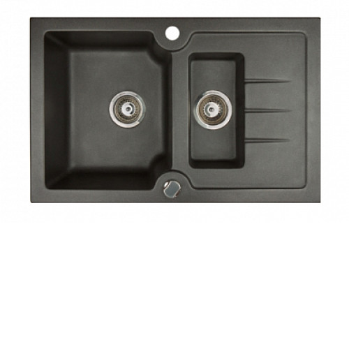 Кухонная мойка KUPPERSBERG modena 1,5b1d black metal.