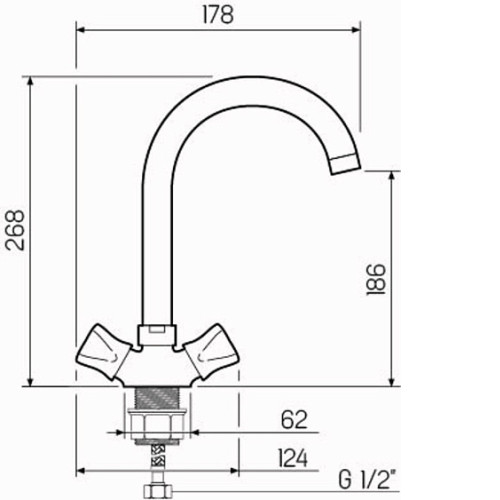 Смеситель РМС SL116-274F