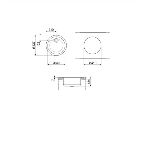 Кухонная мойка SMEG VFU43SFR