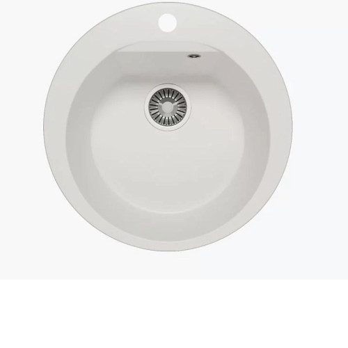 Кухонная мойка POLYGRAN Atol-520 №36 белый хлопок