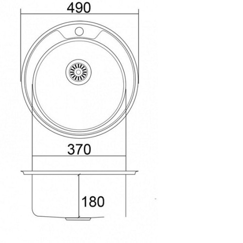 Кухонная мойка EMAR ЕМ-490 Decor