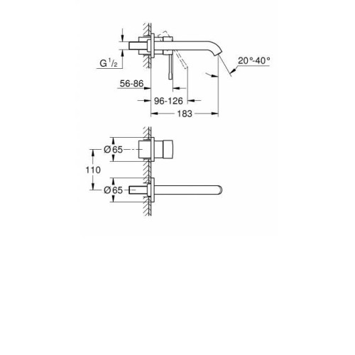Смеситель GROHE Essence 19408001
