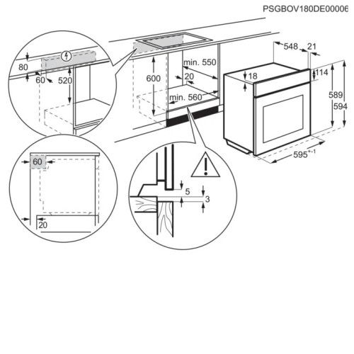 Духовой шкаф ELECTROLUX EOF4P56X