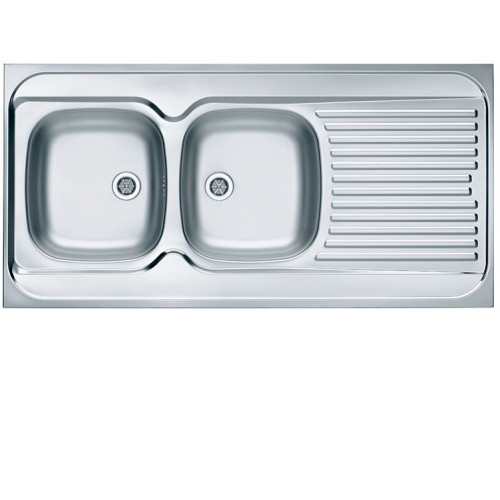 Кухонная мойка ALVEUS Classic 100 NAT-60 1200X600 левая (в комплекте с сифоном)