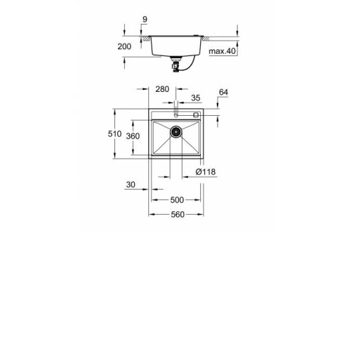 Кухонная мойка GROHE K700 31651AT0