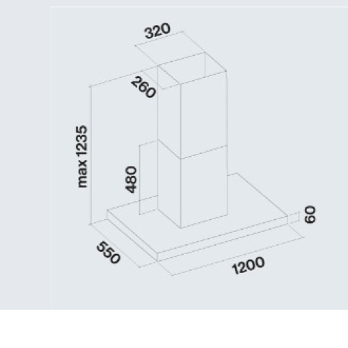 Вытяжка FALMEC PLANE ISOLA BLACK 120 PLUS (CPLI20.E22P2#ZZZN490F)