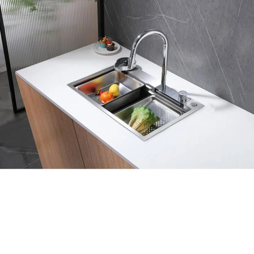 Кухонная мойка ABBER Wasser Kreis AF2194 хром