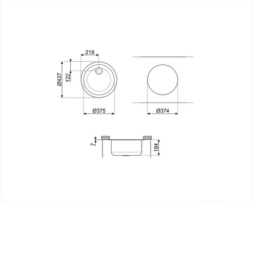 Кухонная мойка SMEG VFU43SFR