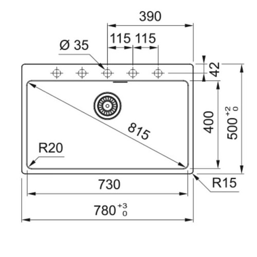 Кухонная мойка FRANKE MRG 610-73 черный матовый (114.0661.707)