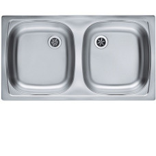 Кухонная мойка ALVEUS BASIC 160 LEI-90 1049434 (в комплекте с сифоном 1082237)