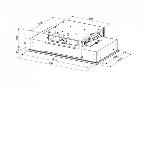 Вытяжка FABER INSIDE UP WH KL A90