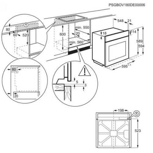 Духовой шкаф ELECTROLUX KOF3C70X