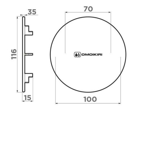 Декоративный элемент для корзинчатого вентиля OMOIKIRI DEC GM (4957091)