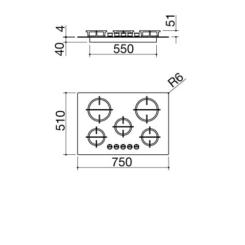 Варочная поверхность BARAZZA 1PMD70N
