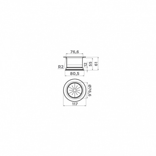 Сменная горловина для измельчителя OMOIKIRI NA-04 LG (4956726)