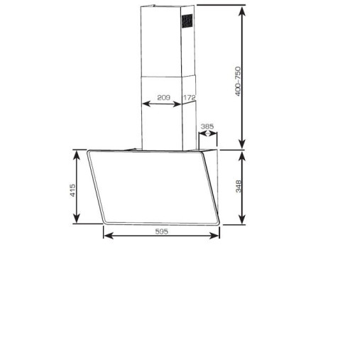 Вытяжка CENTEK CT-1829-60 White