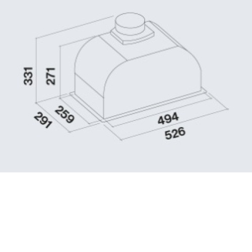 Вытяжка FALMEC GRUPPO INCASSO PLUS 50 BK (CGIW50.E26P2#EUN490F)