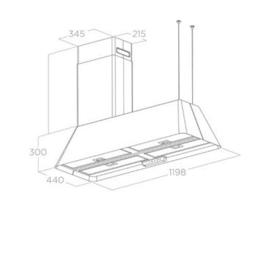 Вытяжка ELICA IKONA MAXXI PURE BL MAT/F/120 (PRF0171195)