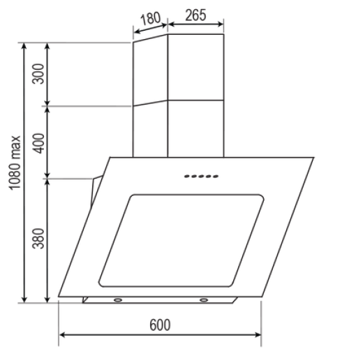 Вытяжка RAINFORD RCH-3622 White glass