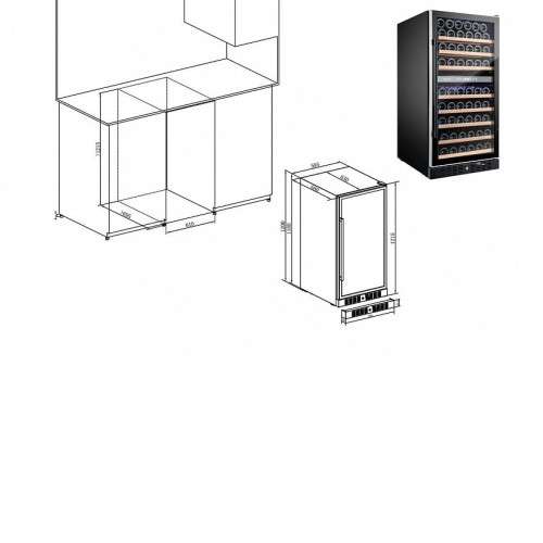 Винный шкаф TEMPTECH WP120DCB